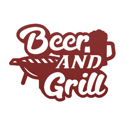 Beer and Grill Metal Art