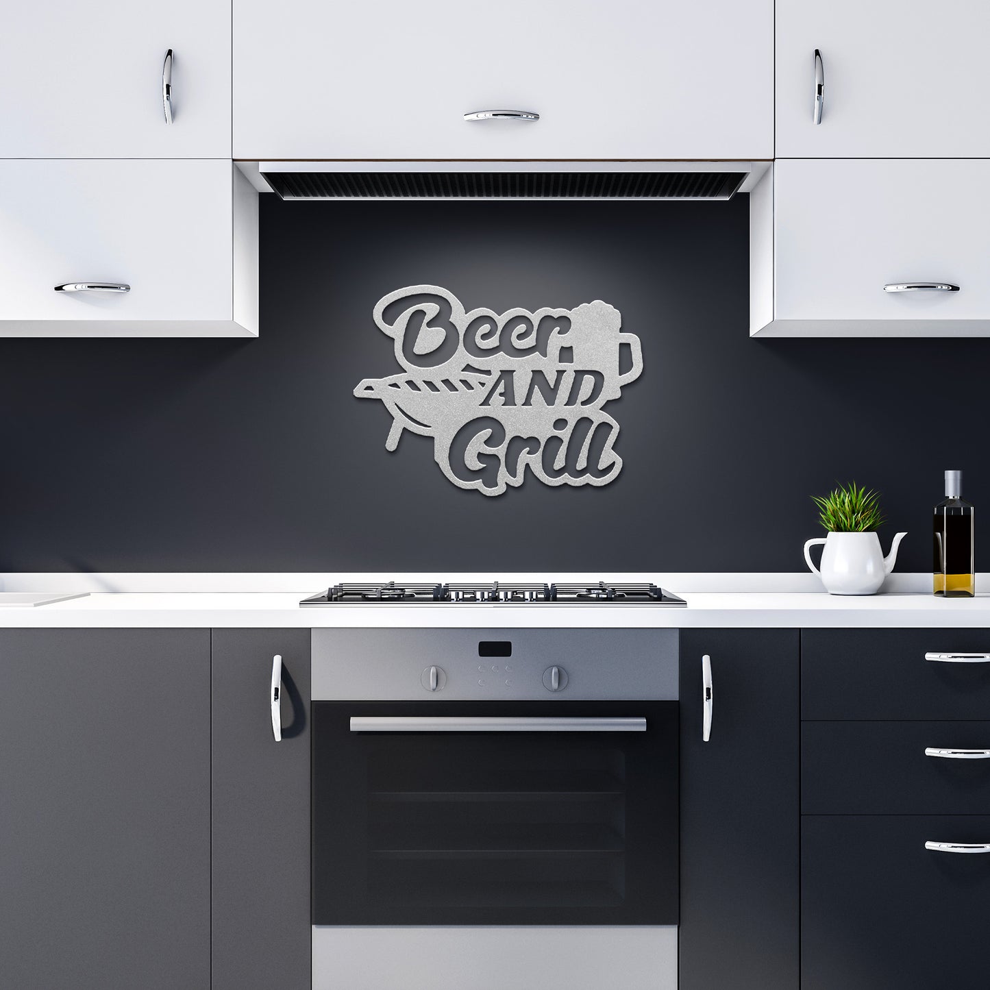 Beer and Grill Metal Art