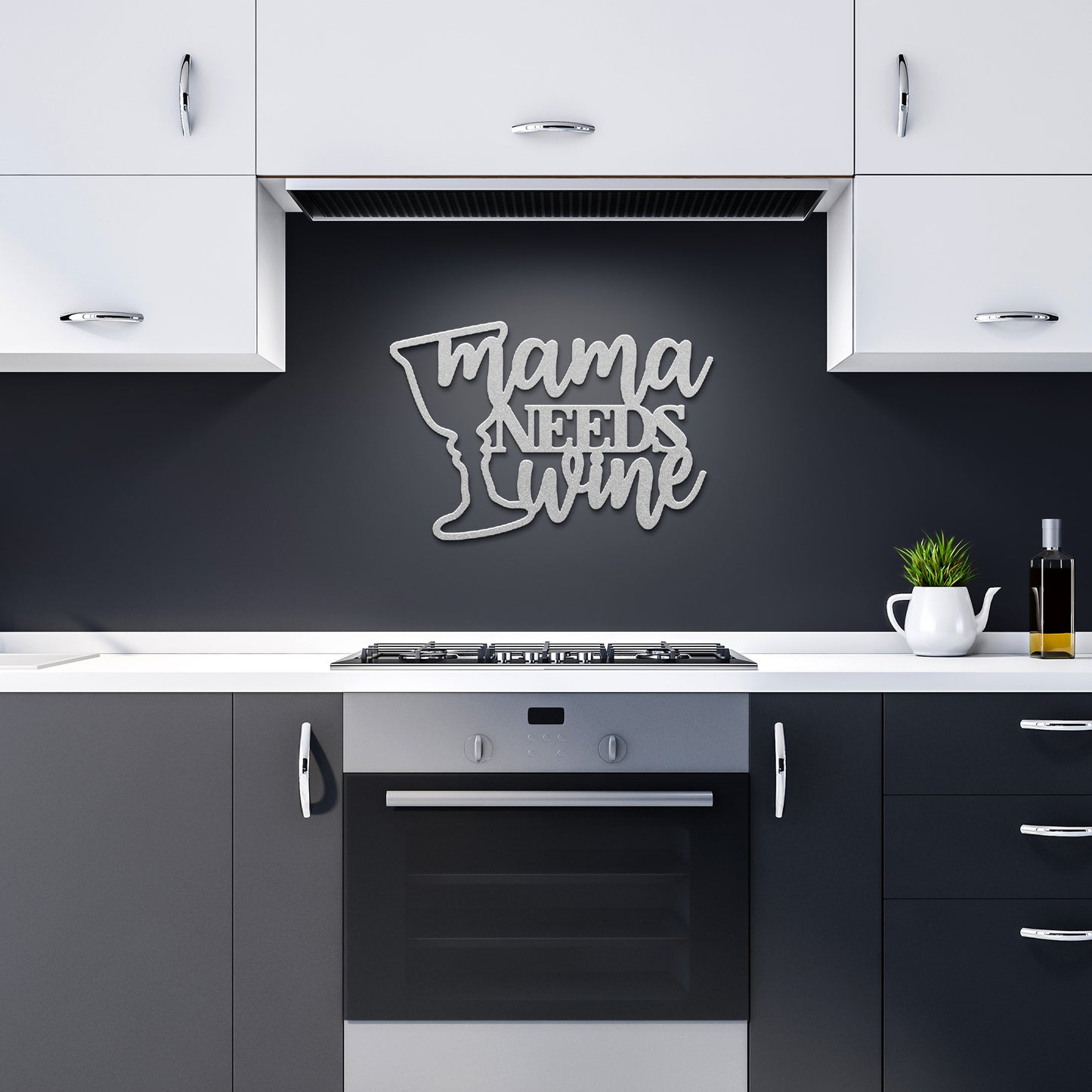Mama Need Wine Metal Art!!
