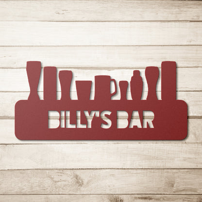 Custom Beer Lovers Metal Wall Art