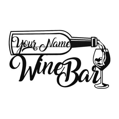 Custom Wine Lovers Metal Wall Art