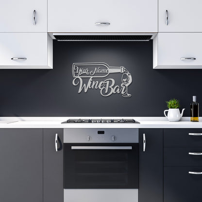 Custom Wine Lovers Metal Wall Art